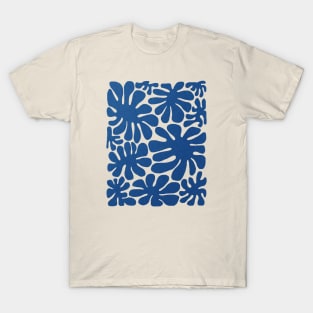 Abstract blue flowers T-Shirt